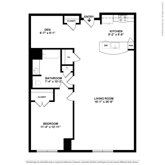 Floorplan - Curtain Lofts  1371