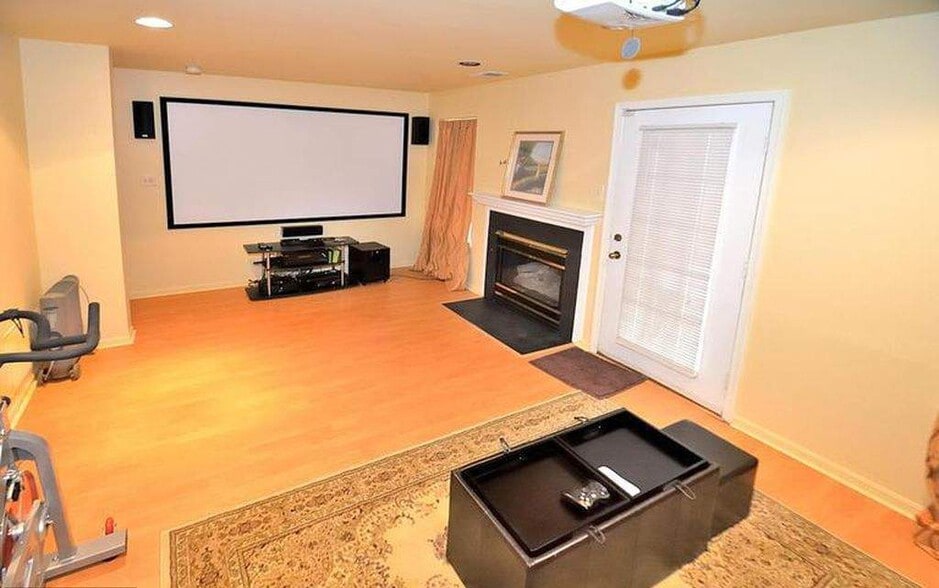 Home theatre with surround sound. - 14614 Stream Pond Dr