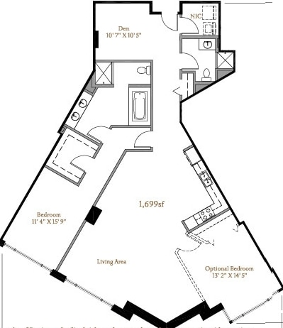 1BR/2BA - The Westerly