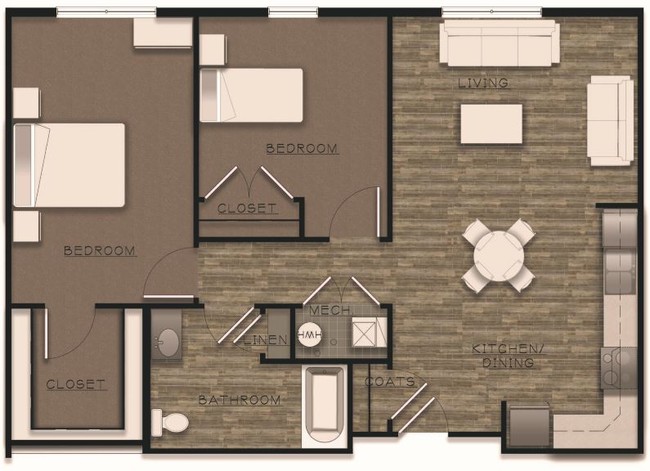 Floorplan - Willow Commons Apartments