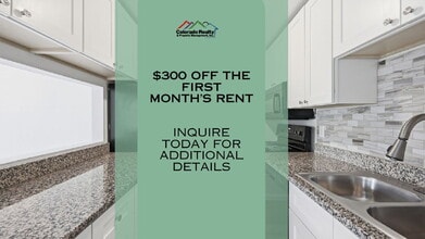 Building Photo - $1,440.95 with $300 Off the first month's rent,  2 Beds - 1 Bath, Condo in Denver with Granite Co...