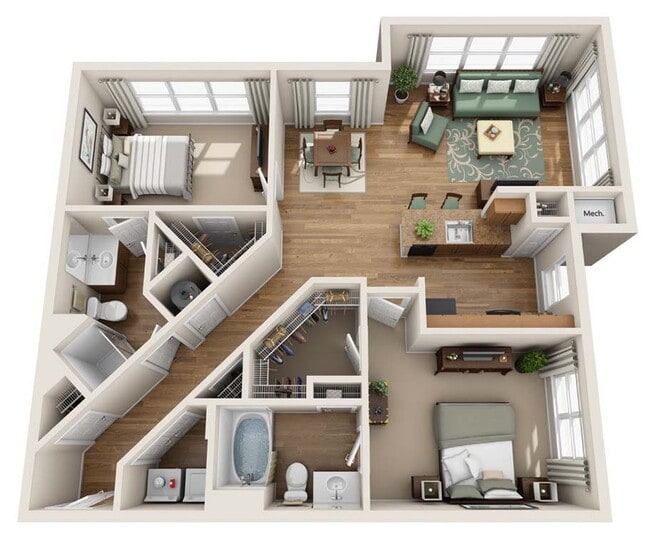 Floorplan - Summerfield At Morgan Metro Apartments