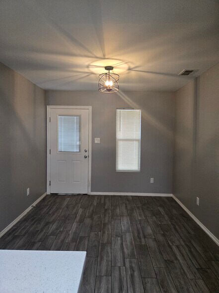 Dining room and backdoor - 1413 Glasscock Ave