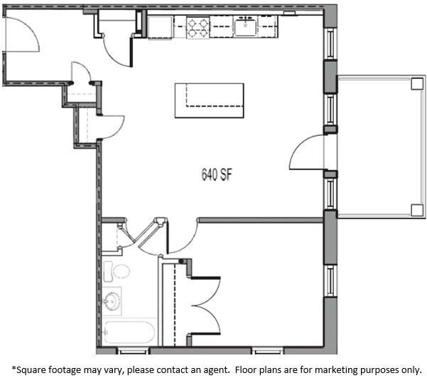 Floorplan - Kenyon Apartments