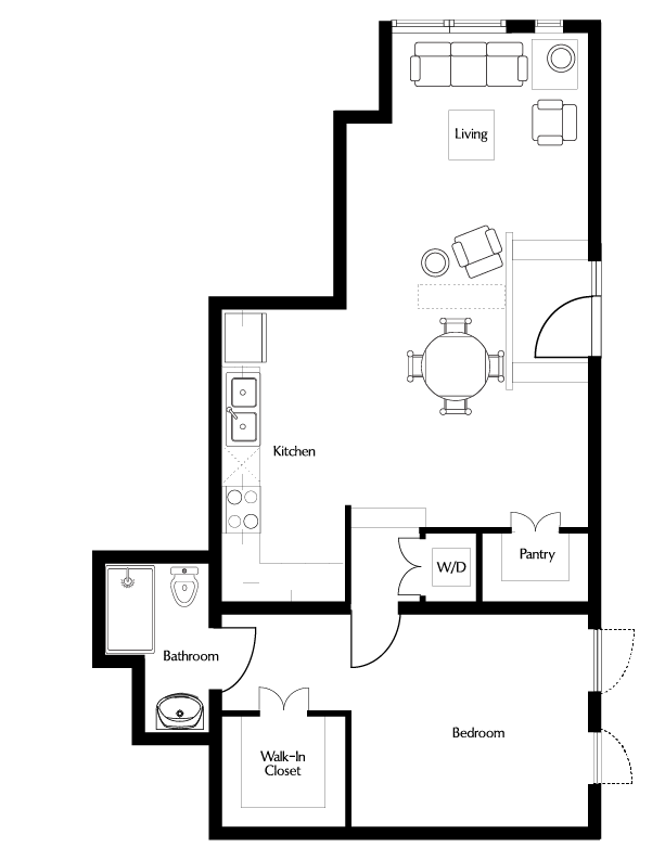 Floorplan - DeLuxe Apartments