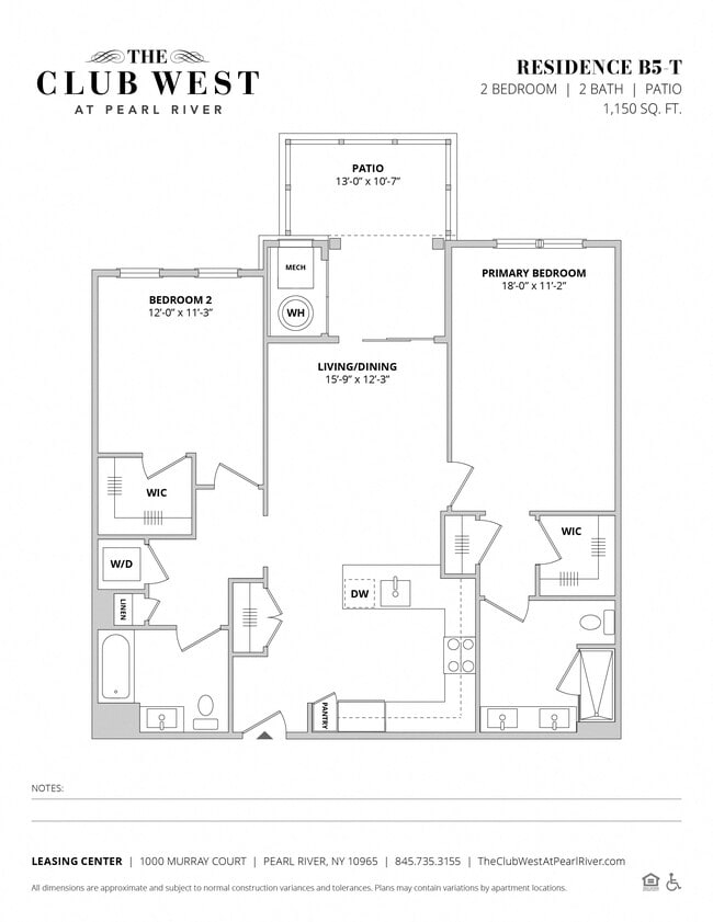 Floorplan - The Club West at Pearl River