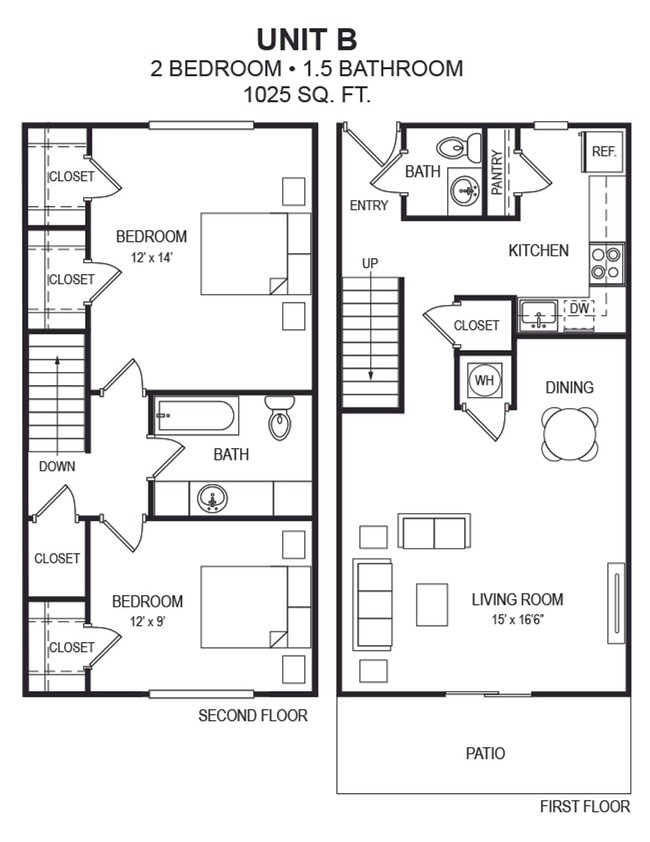 Floorplan - Rio Ranch Townhomes