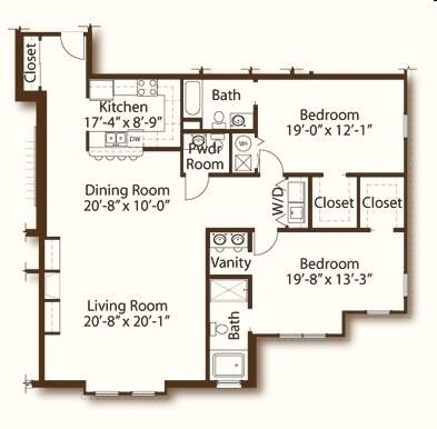 2BR/2.5BA - Park View Condo