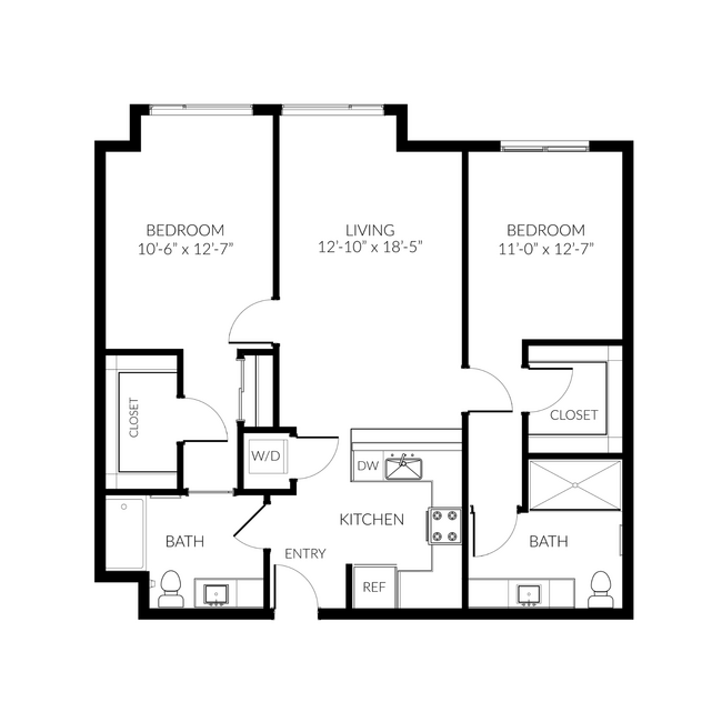Floorplan - Huntington Apartment Homes