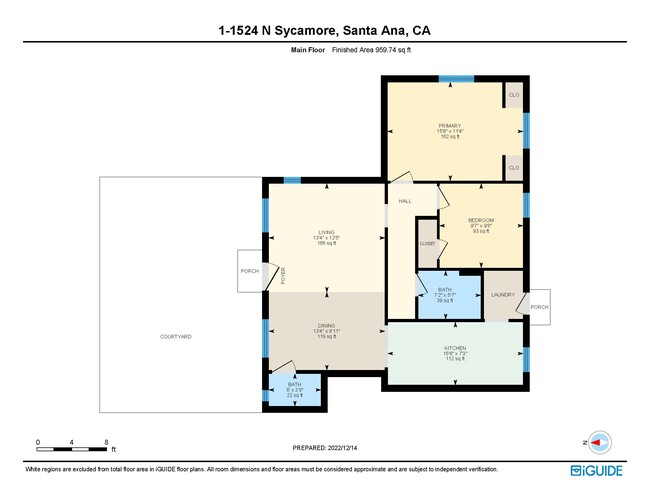 Floorplan - Newly Renovated Spanish Villa Apartment H...