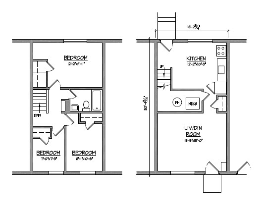 3BR/1BA - Ashburton Townhomes