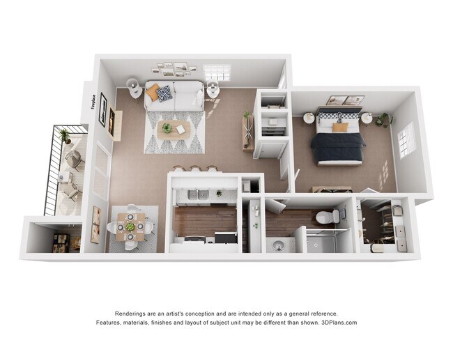 Floorplan - Rock Canyon Apartments