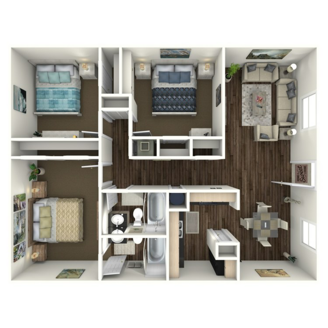 Floorplan - Tower South Apartments