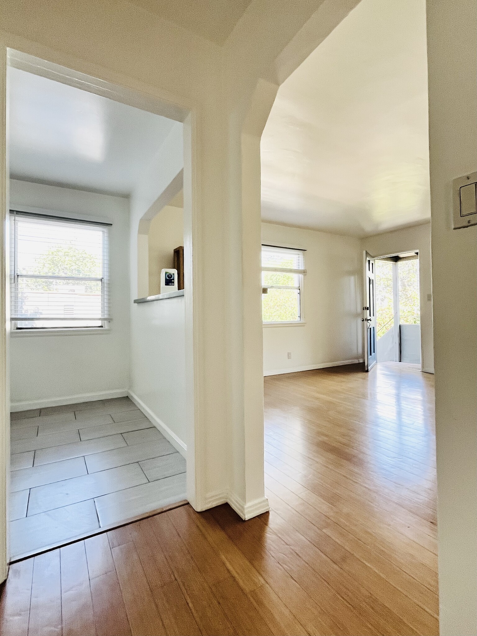 Kitchen_Living Rm view - 1217 N Curson Ave