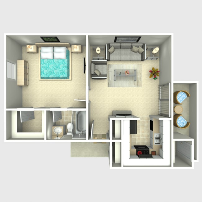 Floorplan - Cross Creek Apartments