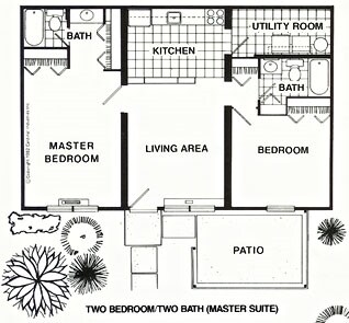 2BR/2BA - Rose Lane Apartments