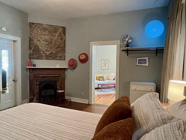 Looking into living room from front bedroom - 505 Humes Ave NE