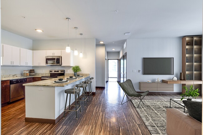 Living Room - 700 East Apartments