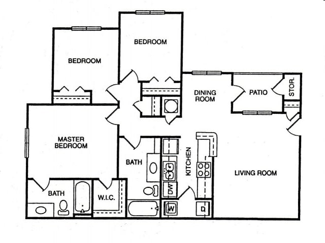 3 BEDROOM 2 BATH SMALL - Peaks at Gainesville