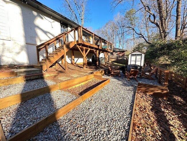 Walkway to fire pit area - 1209 Hillwood Ct SE