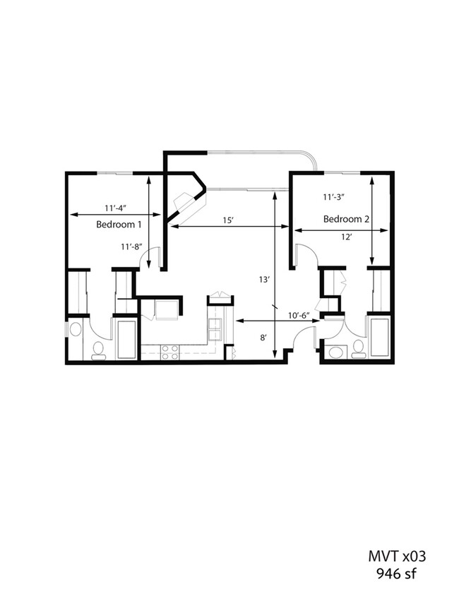 Floorplan - Midvale Towers