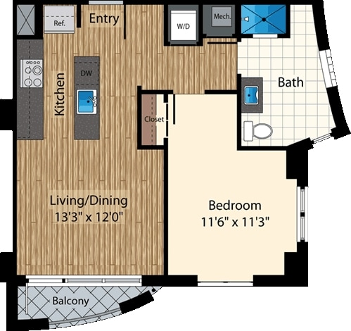 Floorplan - 425 Mass