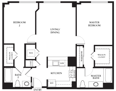 Floorplan - Strata at Mission Bay Apartments