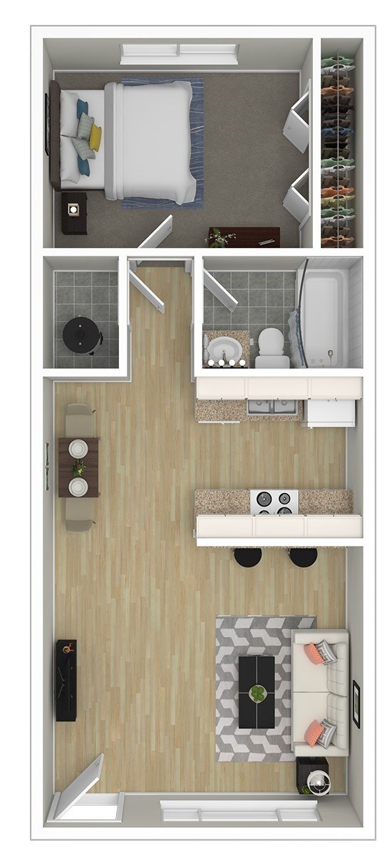 Floorplan - Harrison Square Apartments