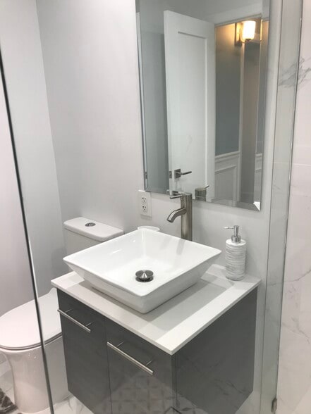 View while standing in walk-in shower - 480 Ocean Ave