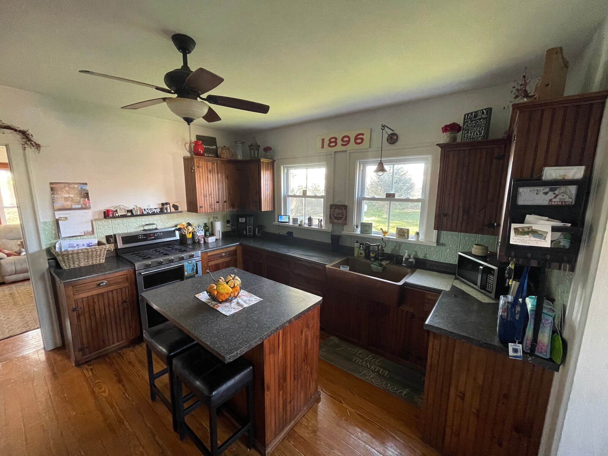 Kitchen with stainless steel appliances: including dishwasher and gas stove. - W5198 Advance Rd