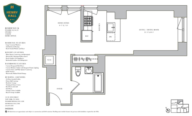 Floorplan - Henry Hall