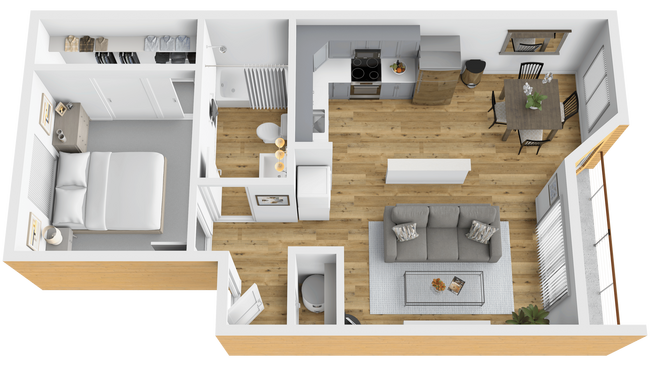 Floorplan - Oak & Iron Flats by Trion Living