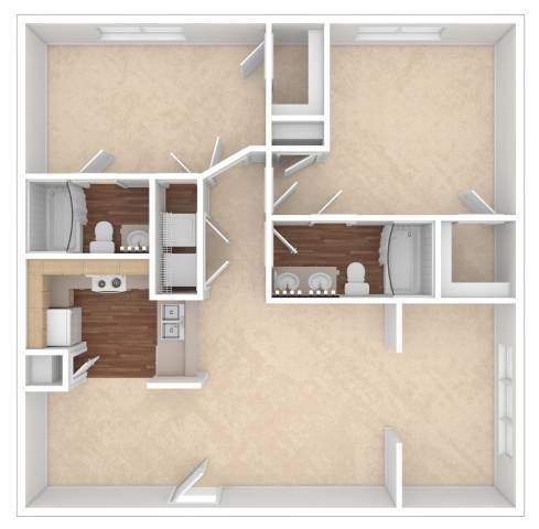Floorplan - Abbotts Creek Apartments