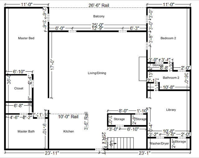 Floor plan Level 1 - 2328 Champlain St NW