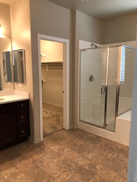 Master Bathroom with tub and shower - 30426 Cowboy Ln