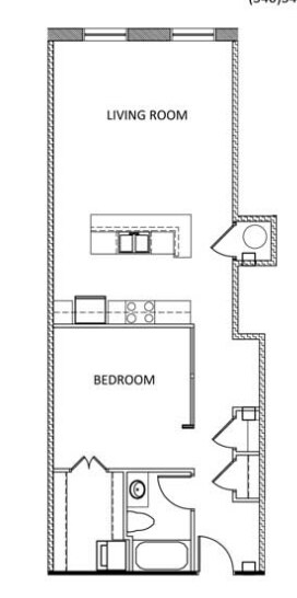 1BR/1BA - The Hancock Building