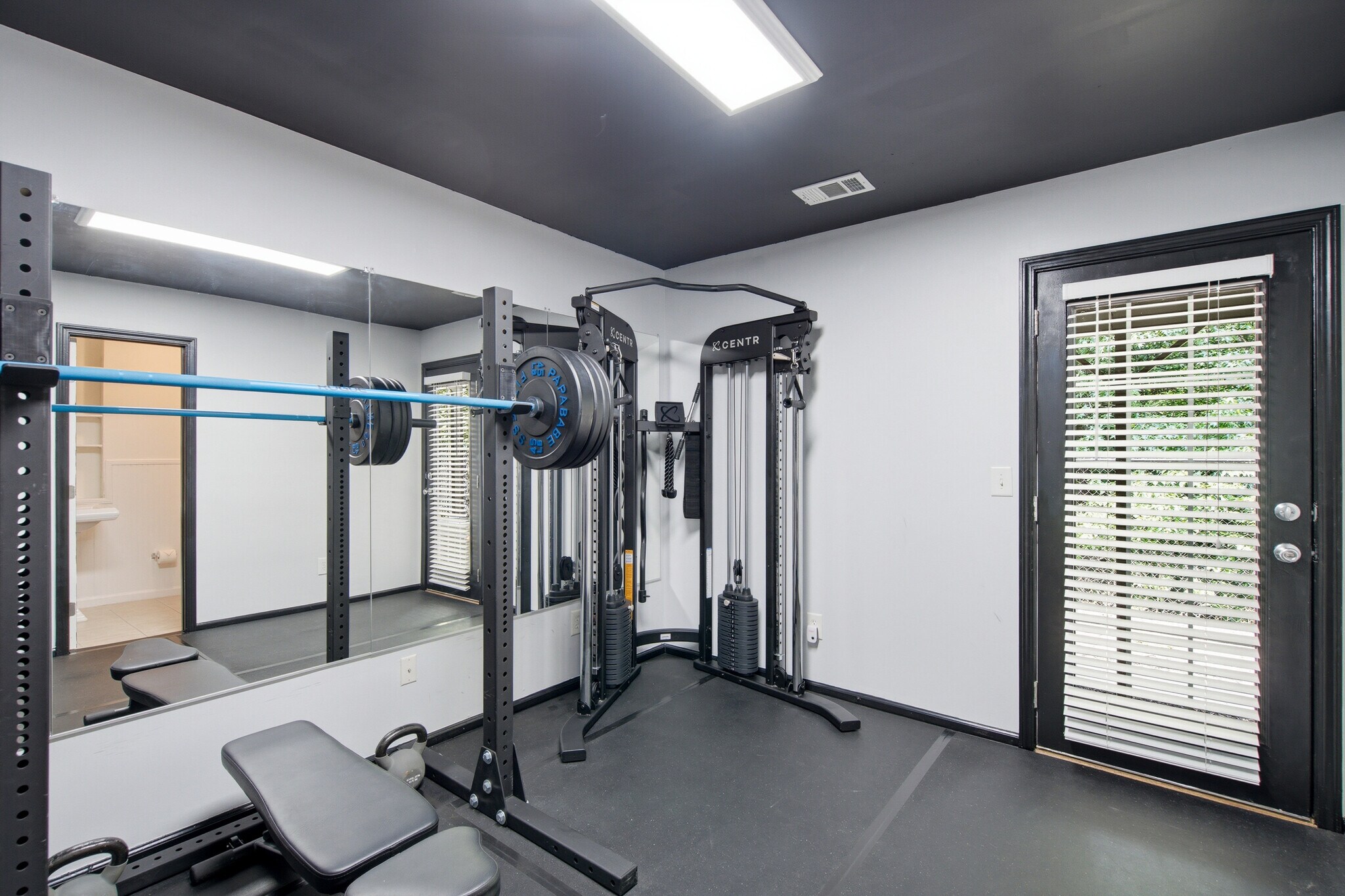 Bedroom converted to full home gym (option to rent equip. or to return as bedroom) - 1225 Liberty Pky NW