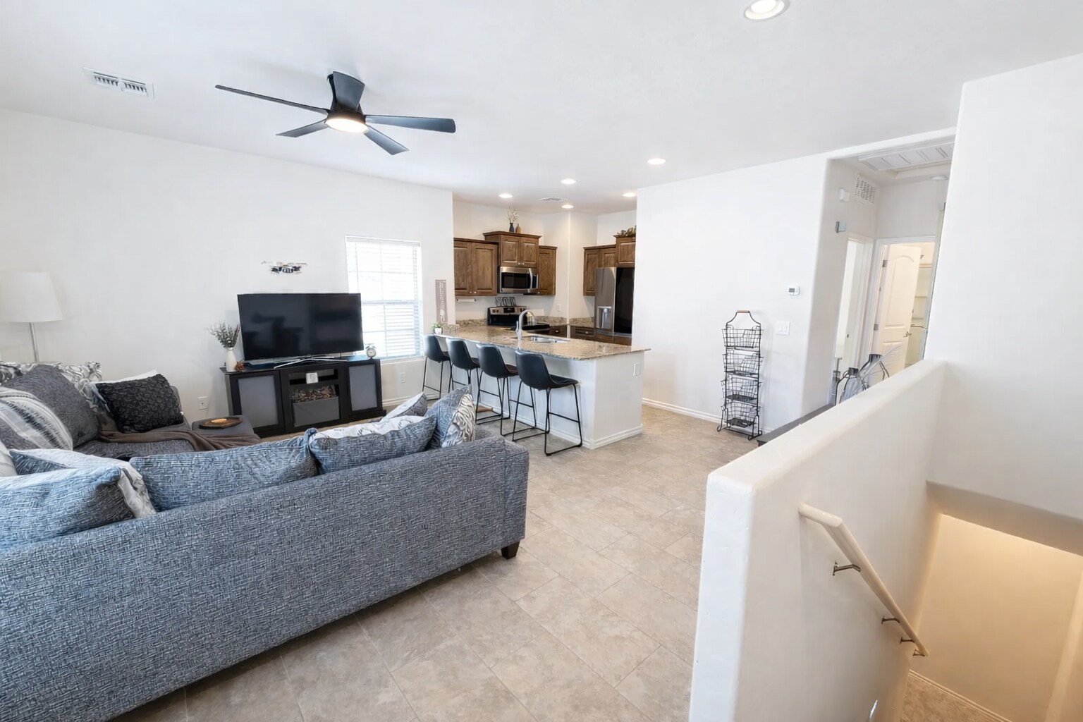 Living Rm1 & Stairs - 854 S San Marcos Dr