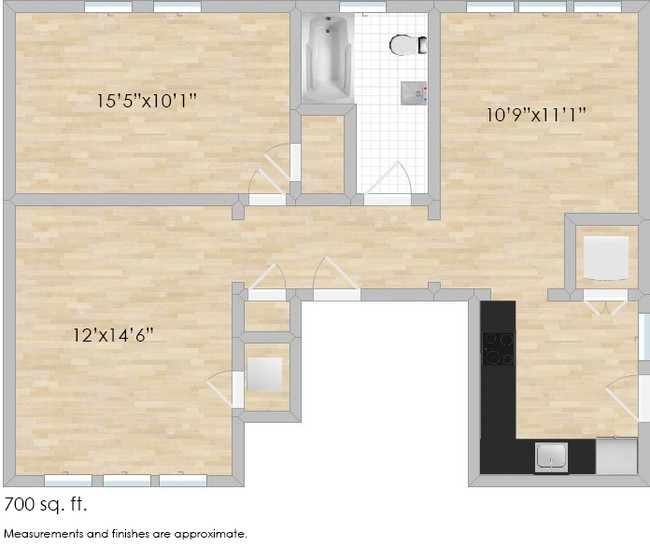 Floorplan - 1026-1028 Washington Blvd.