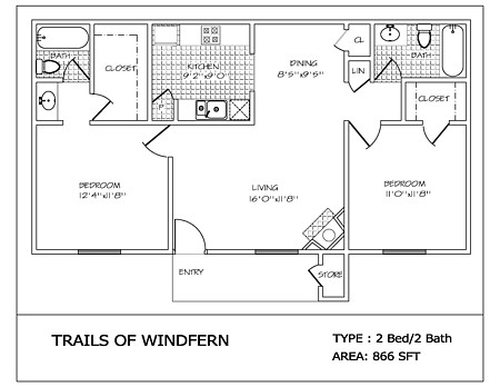 2BR/2BA - Trails of Windfern