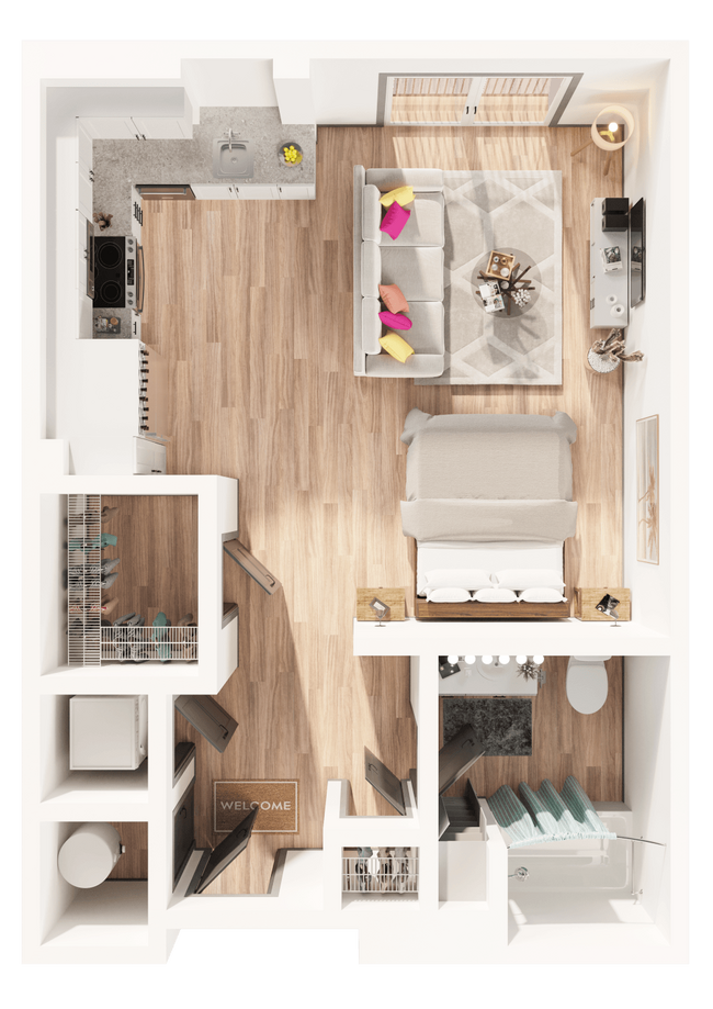 Floorplan - Arapahoe Square Apartments