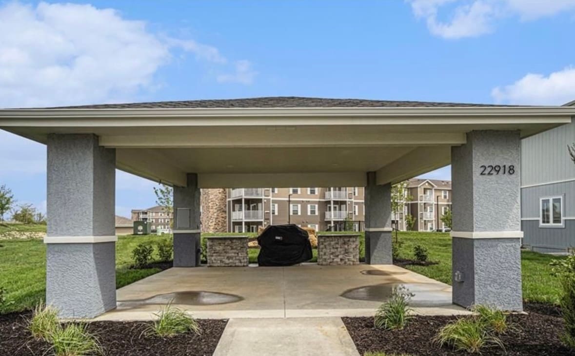 community gazibo with gas grill - 22907 W 72nd Ter