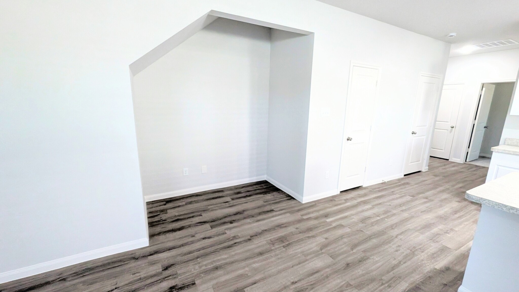Turn this cut-out into a lovely work space, reading corner, out of the way toy storage. - 13218 HP Johnson St
