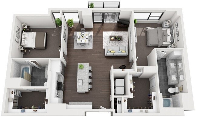 Floorplan - 1000 Speer by Windsor