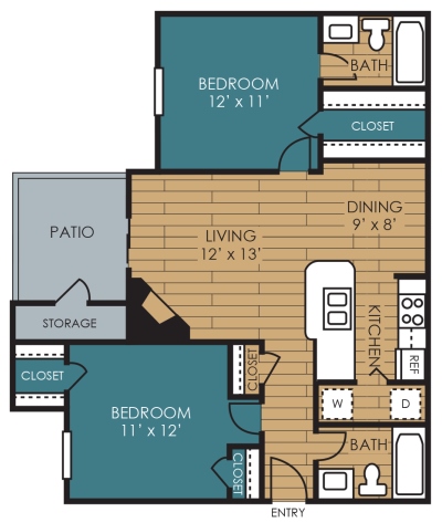 Floorplan - The Manhattan Apartments