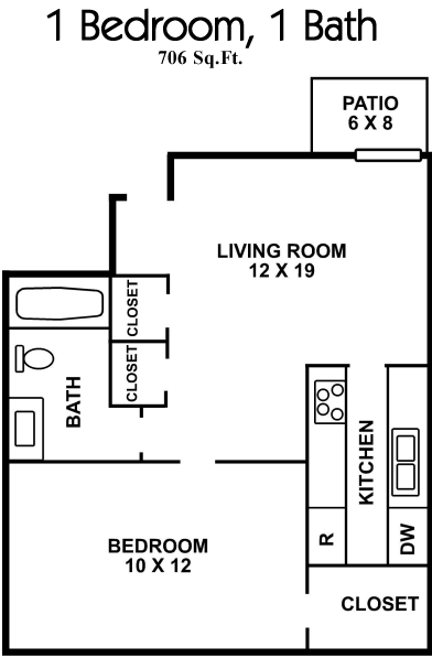 Floorplan - Willow Tree Apartments