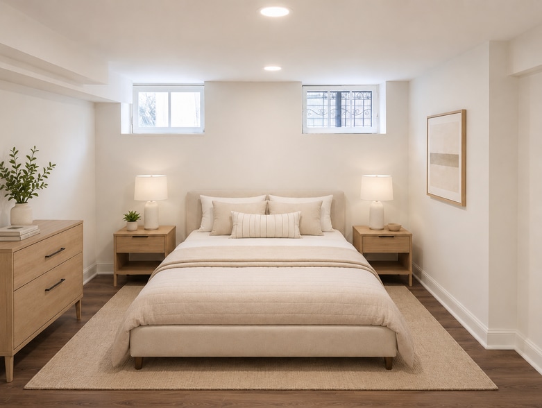 AI Staged Bedroom 1 - 923 N Calvert St