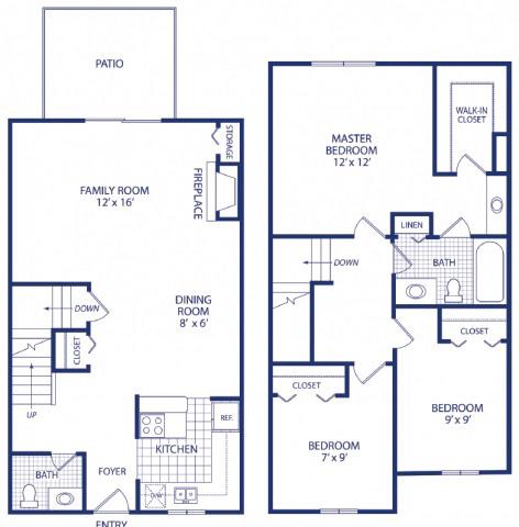 Floorplan - Westwind Townhomes