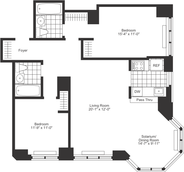 Floorplan - Tribeca Tower