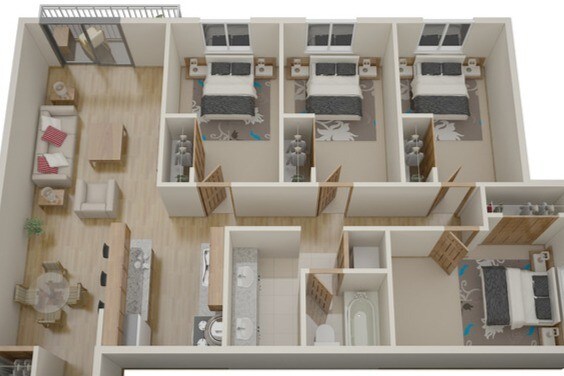 EASY SHARE - YOUR OWN PRIVATE ROOM - $AVINGS FROM SHARED LIVING - MONTAJE - Student Living By SCSU